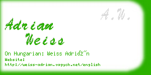 adrian weiss business card